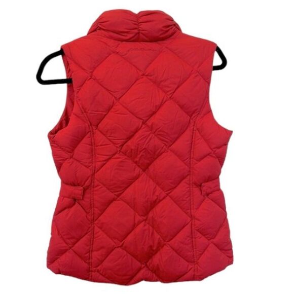 Eddie Bauer 700 Fill Power Goose Down Red Quilted Vest Small - Picture 3 of 14